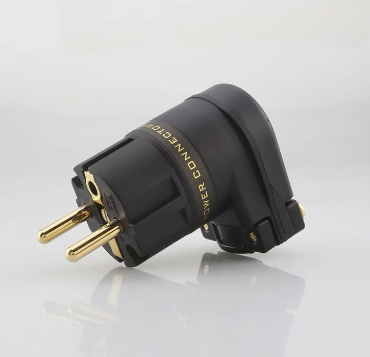 Kabel zasilający audio Melodika 3x2.5 mm dł 2.0m Wtyki kątowe - proste