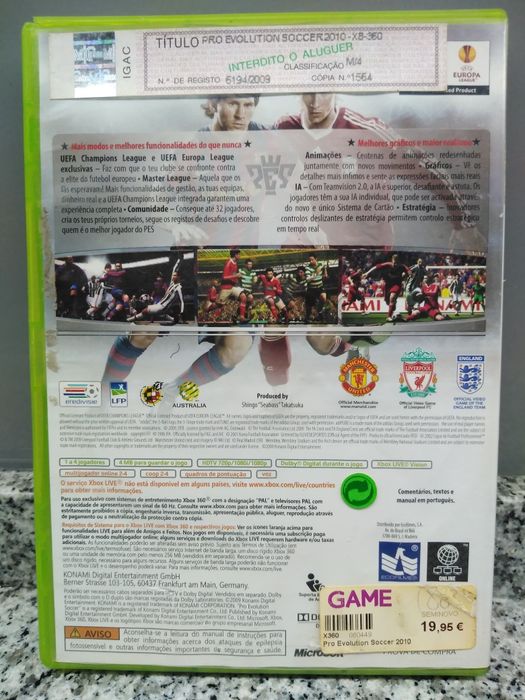 PES 2010 | XBOX 36064309994525826122