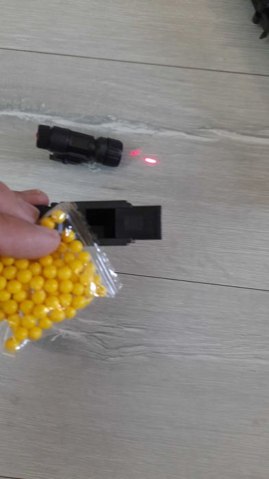 Автомат, 999-5, пульки 6мм, лазер, детский, Калашник