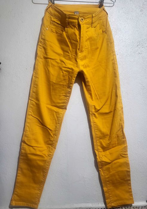 Calças de ganga Amarelo Torrado