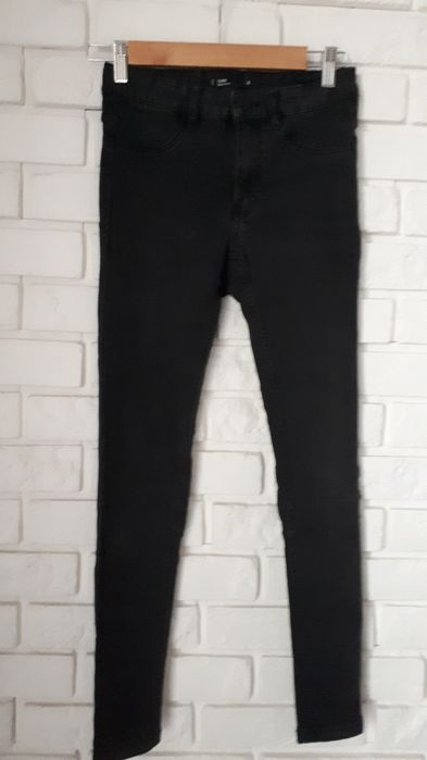 Spodnie jeansy czarne r.34