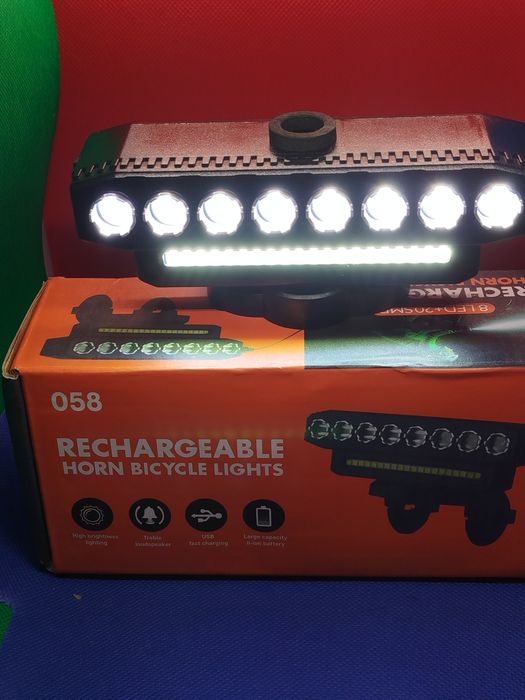 Nowe oświetlenie rowerowe rechargeable gratis wysyłka