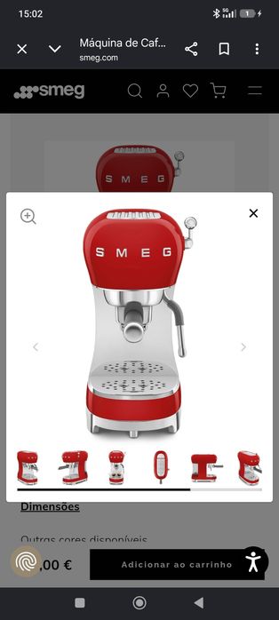 Máquina de café smeg
