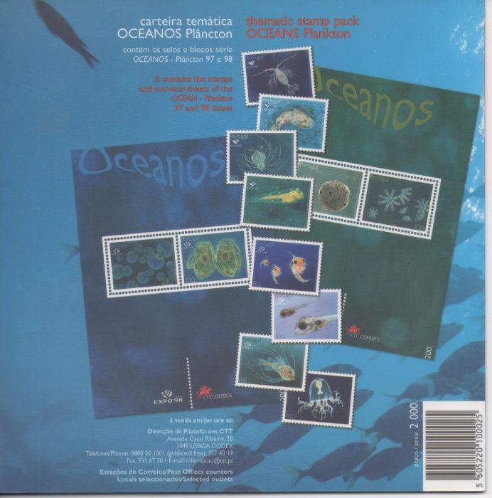 Carteira Temática Oceanos Plâncton. Nova e Completa.
