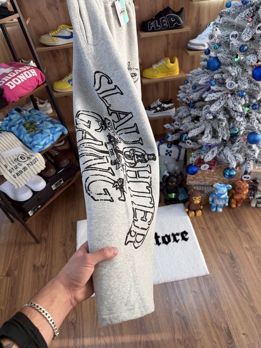 Штани Широкі Corteiz CRTZ x Slaughter Gang Pants Grey