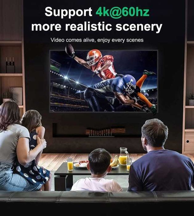 Przełącznik HDMI GANA 4K 60Hz 2w1 do PS5 Xbox TV niebieski