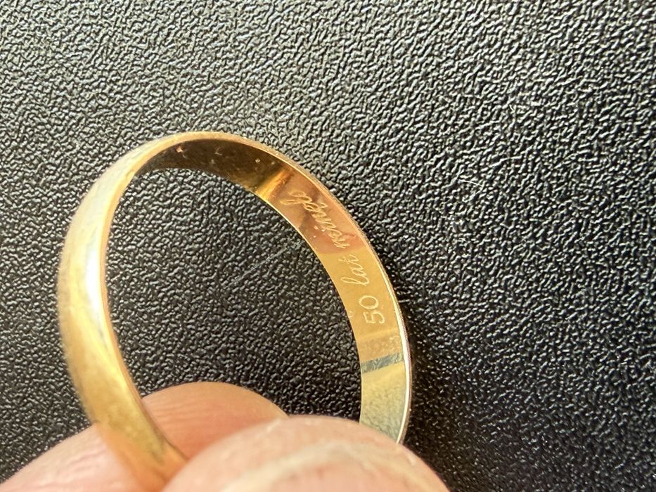 Złote obraczki 14k