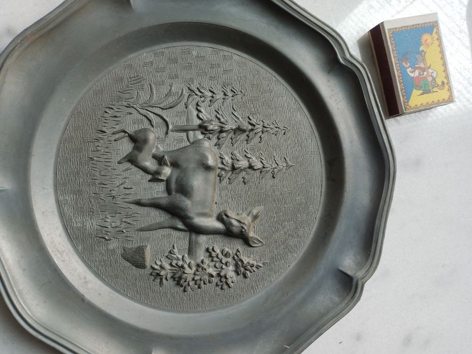 5 Сувенірні декоративні металеві тарілки