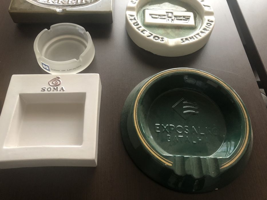Cinzeiros conjunto de 8 unidades para colecionadores etc