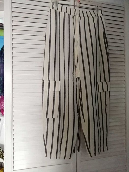 spodnie z dodatkiem lnu ZARA