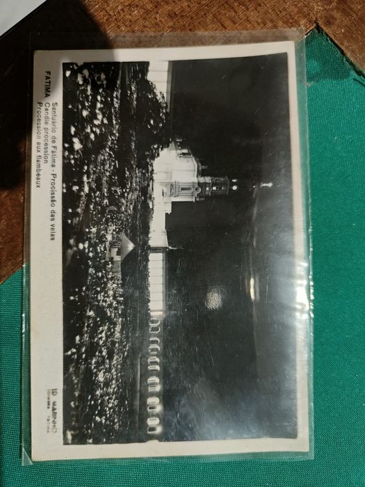 Postal antiga Fátima - Procissão das Velas