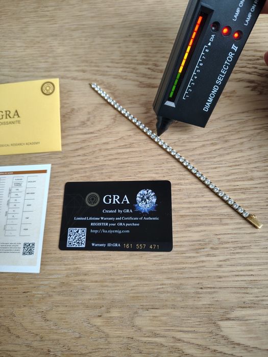 Diament vvs1 Bransoletka tenisowa 4mm