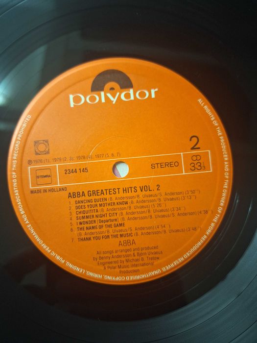 Vinil ABBA Greatest Hits Volume 2