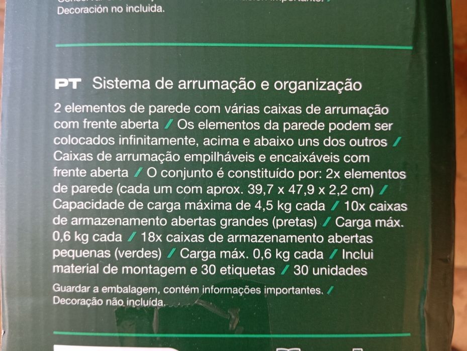 Sistema de arrumação e organização Parkside