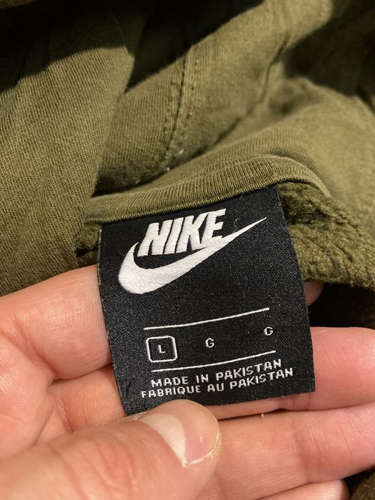 (L) NIKE Хаки худи кофта толстовка зеленая худі hoodie