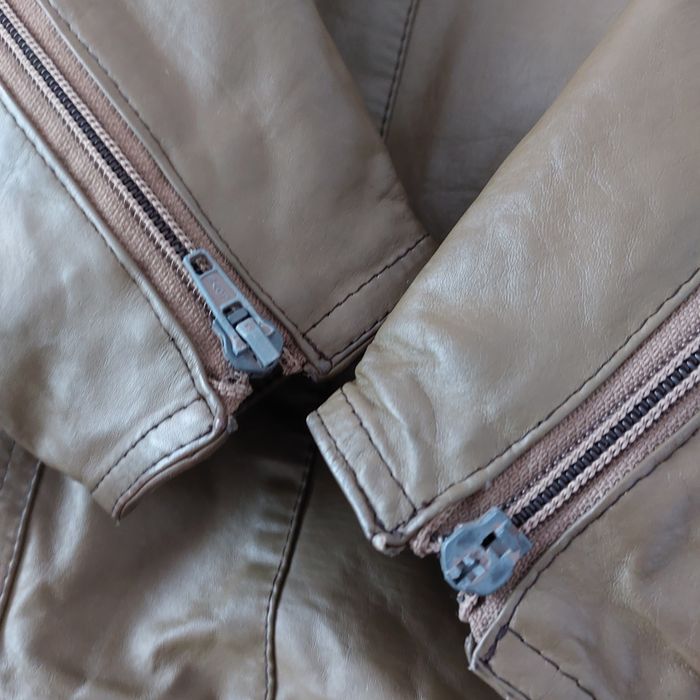 Skórzana ocieplana kurtka damska