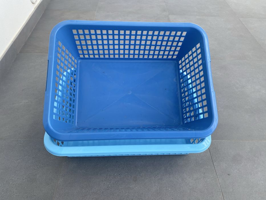 Cestos Roupa Azul