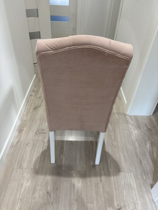 Krzesło glamour tapicerowane - komplet 4 szt.