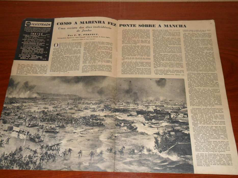 Revistas dos anos 40 sobre a Segunda Grande Guerra
