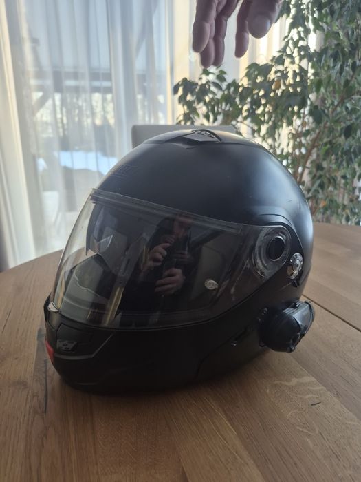 Szczękowy Kask Motocyklowy Nolan N90 + Interkom interphone F5
