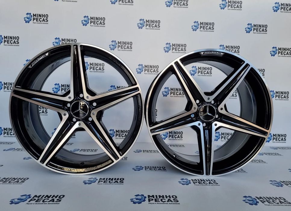 Jantes Mercedes (W205) AMG em 18 Preto Polido