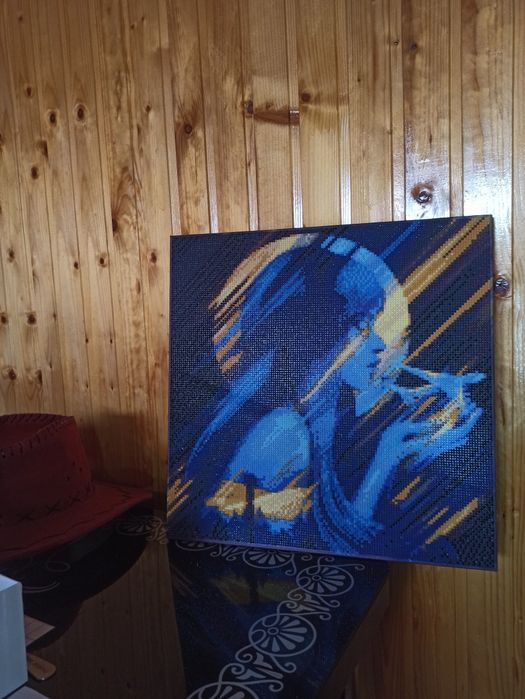 Діамантова мозаїка, ручна робота, 40×40
