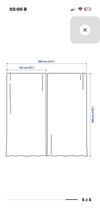 Zaslony Ikea bezowe 145x300