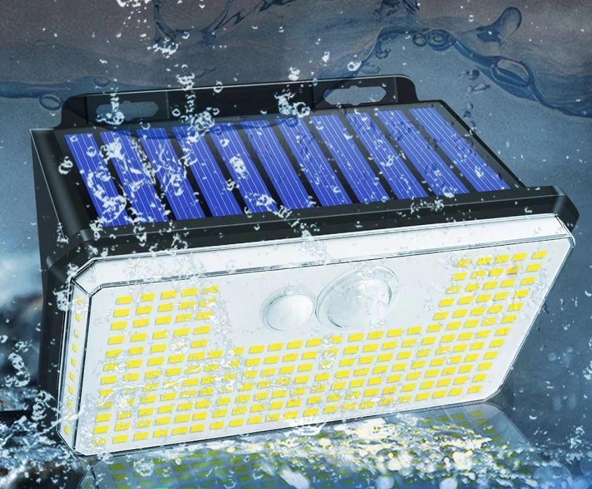 Водонепроницаемый светильник на солнечных батареях.