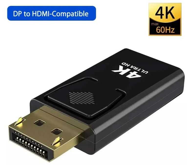 Adapter / Konwerter DisplayPort DP - HDMI do PC i laptopa albo TV