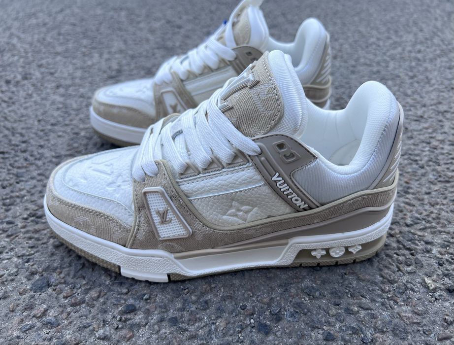 Кросівки Louis Vuitton Trainer Sneaker Beige 36-40. Луи Витон кроссовки.