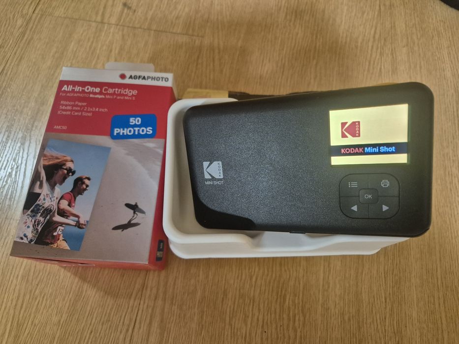 Kodak mini shot camera instantânea com 50 fotos