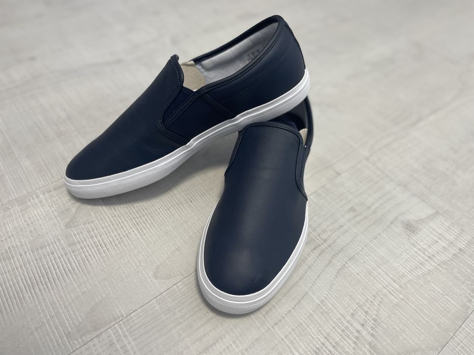 Шкіряні сліпони Lacoste Tatalya сині