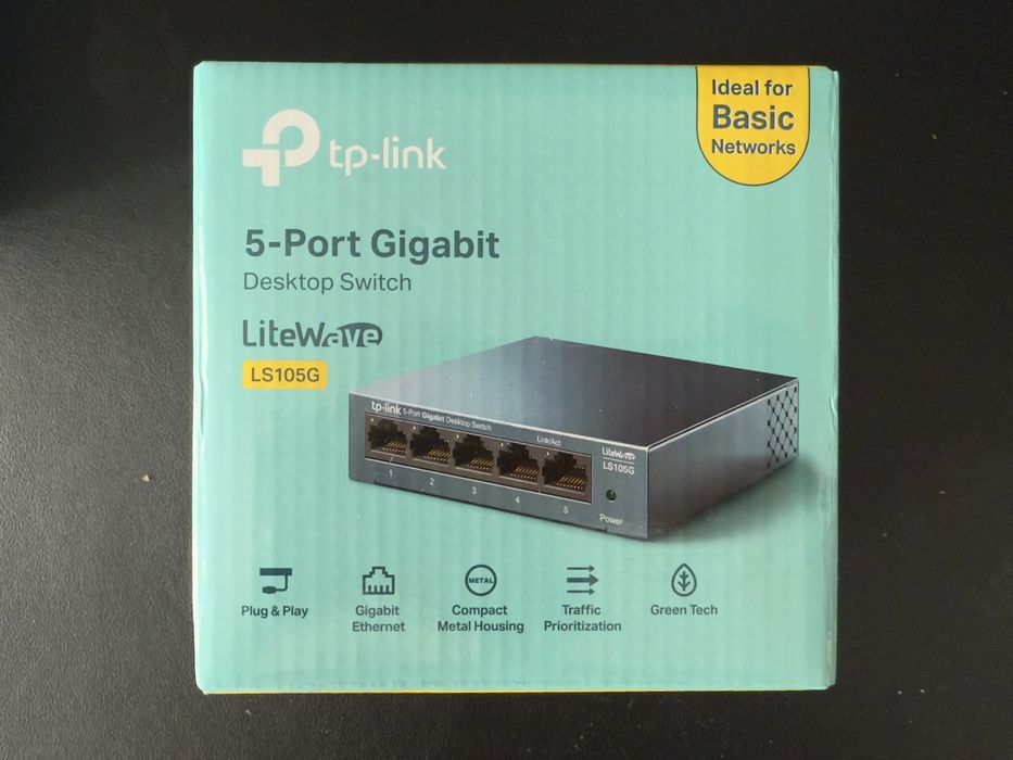 TP-Link Switch 5-Port Gigabit LS105G (como novo)