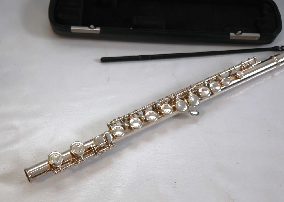 Flauta transversal Yamaha Advantge 200AD em bom estado