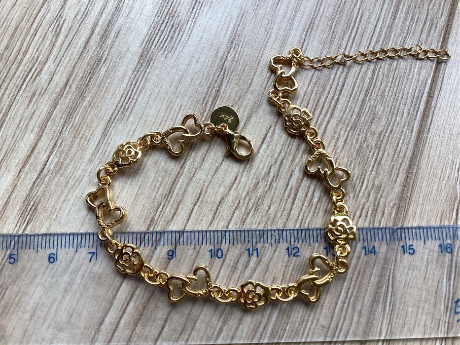 Piekna bransoletka 24k