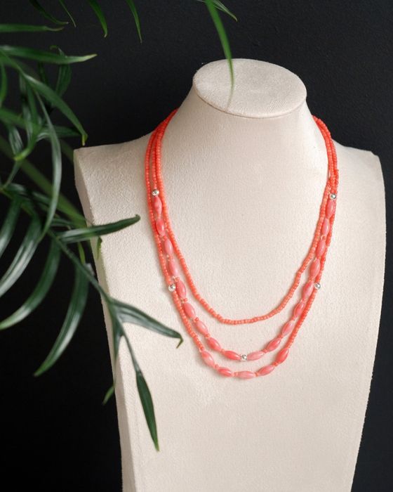 Намисто з коралів та срібла 925 проби