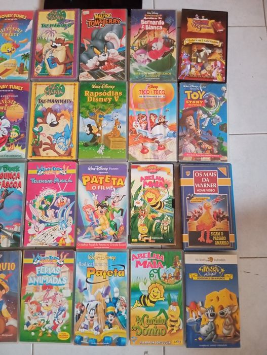 Cassetes VHS criança