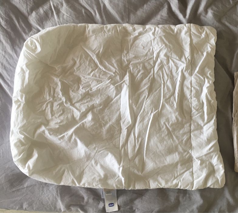 Edredao berço next to me chicco - com capa e fronha