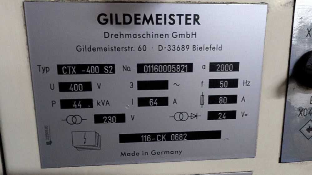 Tokarka CNC GILDEMEISTER CTX 400 Serie 2 | heidenhain |