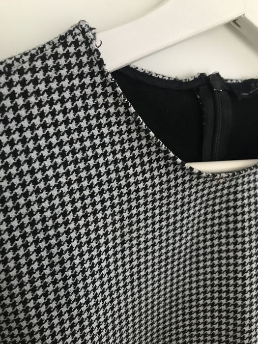 Bluzka w pepitkę ZARA WOMAN rozmiar L z baskinką + gratis