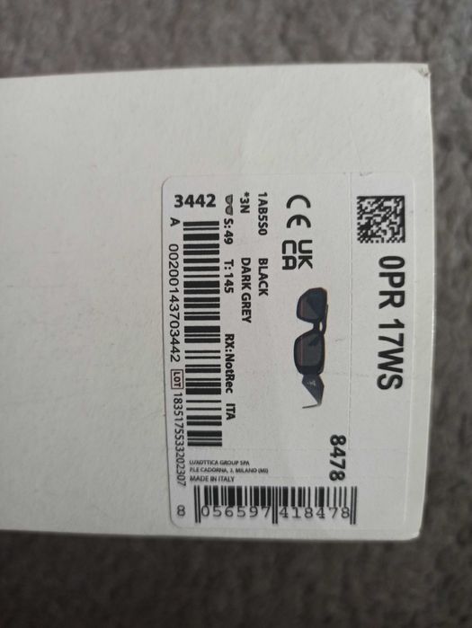 Nowe okulary przeciwsłoneczne Prada 17WS