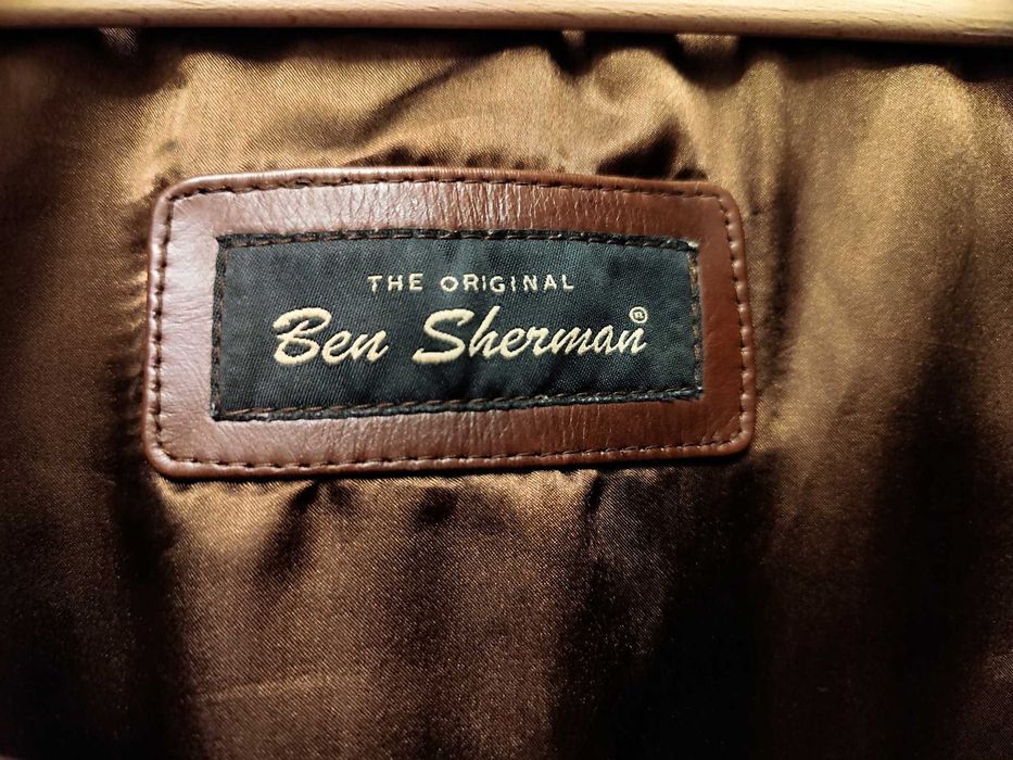 Ben Sherman kurtka skórzana męska