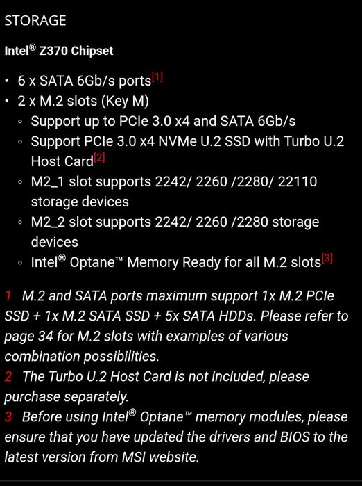 Motherboard MSI z370 pro gaming carbon
