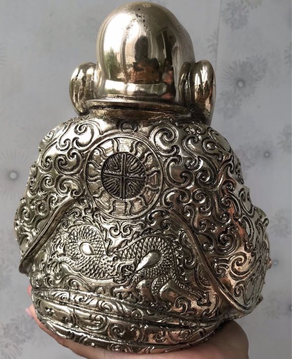 Статуетка Хотей Будда срібло Brunel 999 Італія