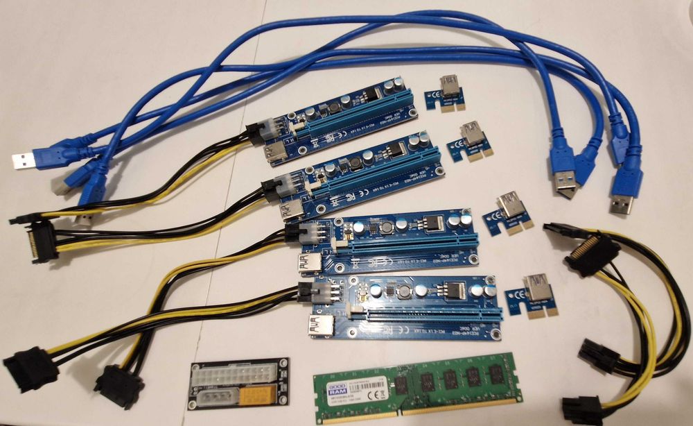 Райзери, оперативна пам'ять, адаптер для блоку живлення