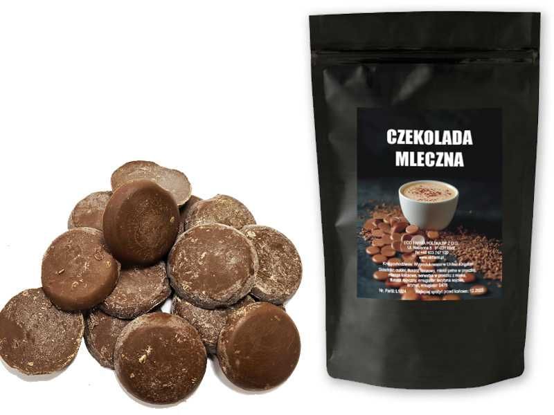 Czekolada mleczna w kaletkach 3 kg do fontanny 31,8 % tłuszcz kakaowy