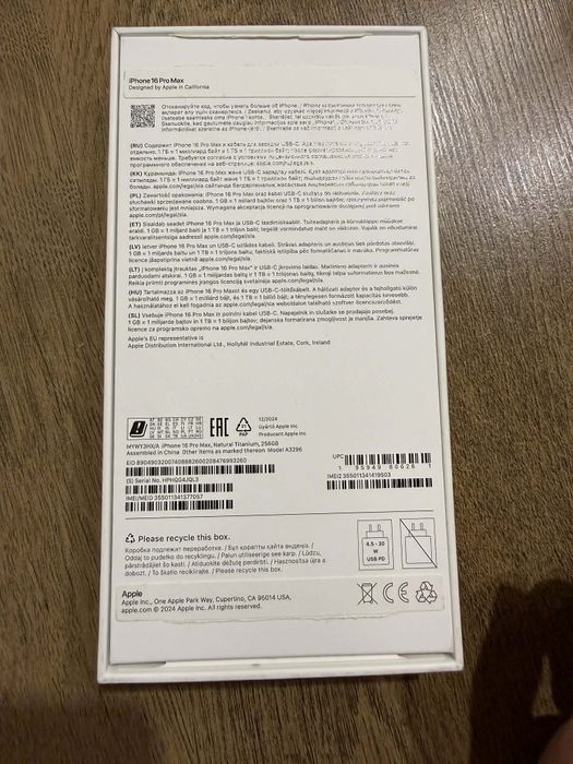 iPhone 16 pro max Gwarancja 256GB