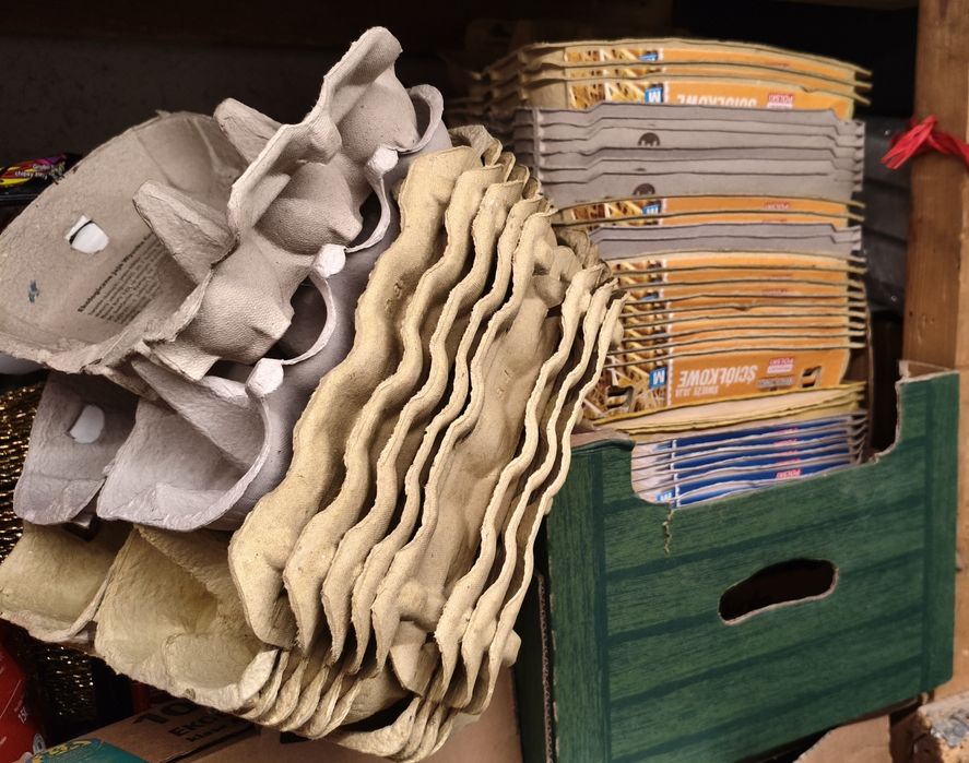 Wytłaczanki na jajka 40sztuk+inne