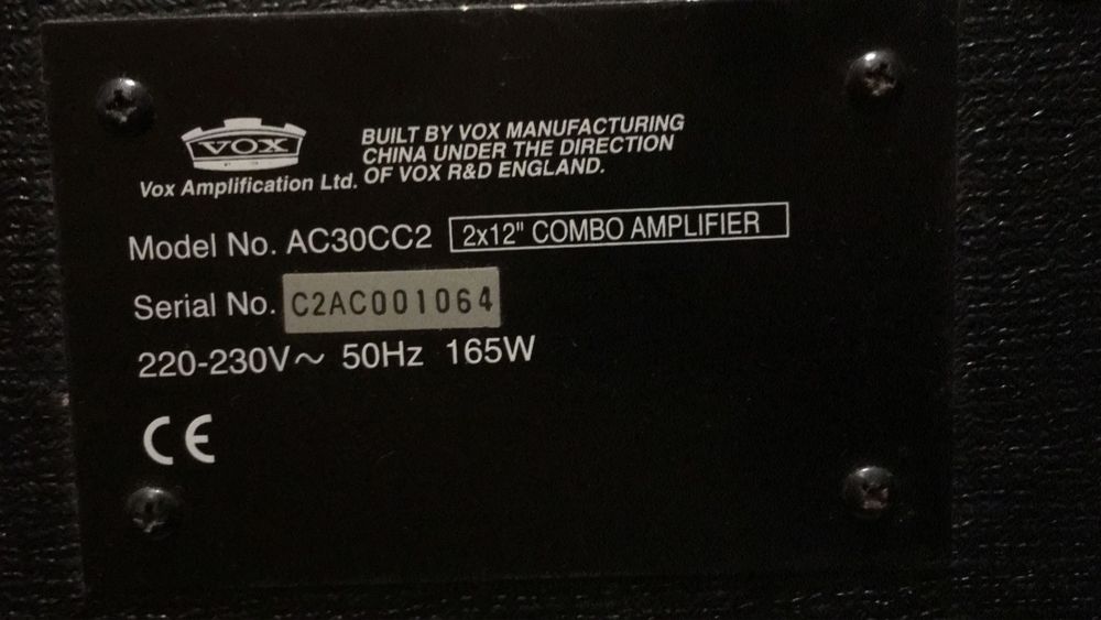 Amplificador Vox AC30 CC264173570135683123