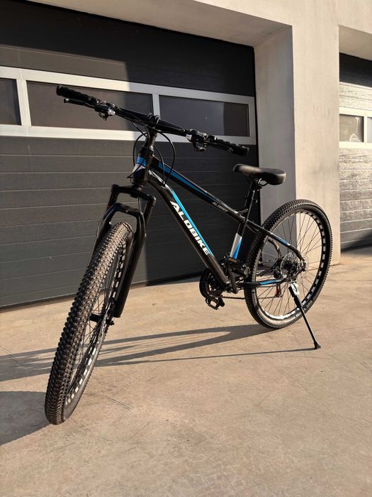 Rower górski sportowy 27,5 cala 27,5'' MTB czarno-niebieski